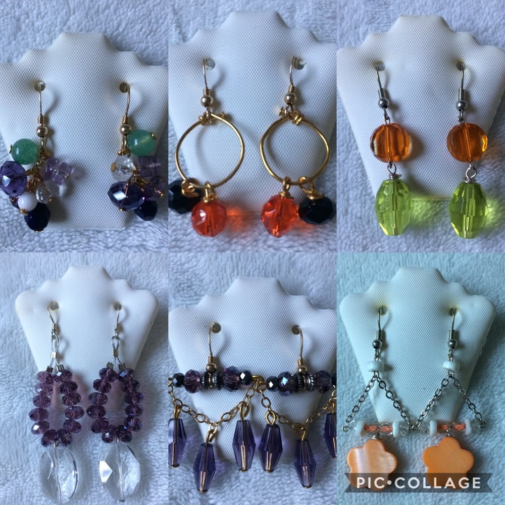 These are handmade earrings made by me!